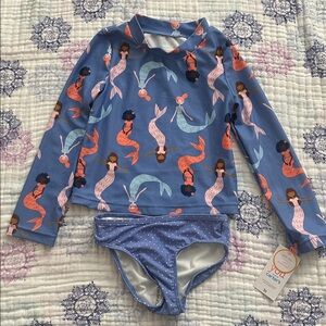 NWT Carter's Blue and Pink Mermaid Rashguard Set Size 5T
